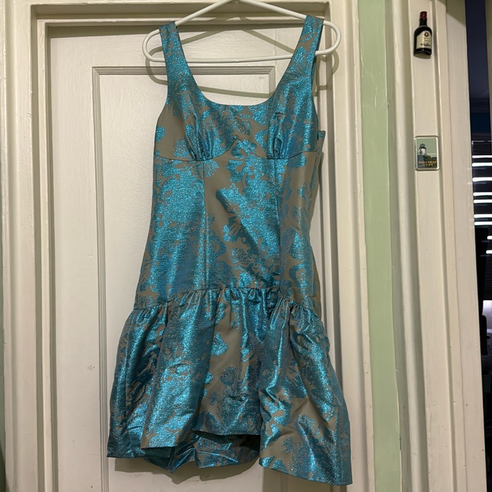 Tracy Reese Jaquard Drop Waist Dress